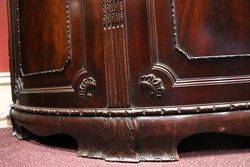 Victorian Half Round Mahogany Sideboard