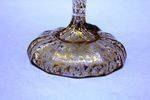 Victorian Overlay Glass and Gilt Decorated Tazza 