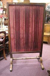 Victorian Rosewood Tapestry Fire Screen  English  C1840     