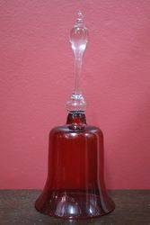 Victorian Ruby Glass Bell 
