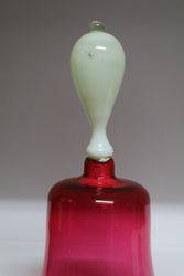 Victorian Ruby Glass Bell  