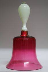 Victorian Ruby Glass Bell  