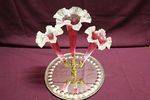 Victorian Ruby Glass Epergne 