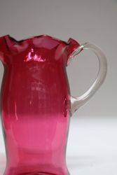 Victorian Ruby Glass Jug 