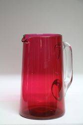 Victorian Ruby Glass Jug  