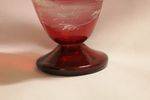 Victorian Ruby Glass Mary Gregory Vase