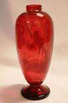 Victorian Ruby Glass Mary Gregory Vase