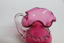 Victorian Ruby Glass Miniature Jug 
