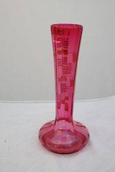Victorian Ruby Glass Vase