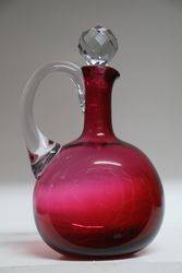 Victorian Ruby Glass Wine Jugs 