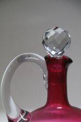 Victorian Ruby Glass Wine Jugs 