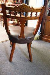 Victorian Set of 12 Oak Dining Chairs