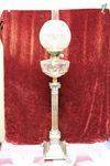Victorian Silver Plated Banquet Oil Lamp