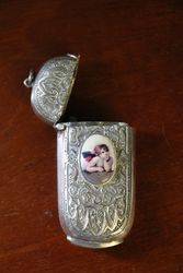 Victorian Silver Vesta Case 