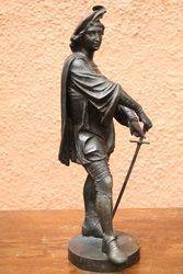 Victorian Spelter Figure of Quentin Durward