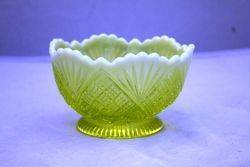 Victorian Uranium Glass Bowl