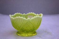 Victorian Uranium Glass Bowl