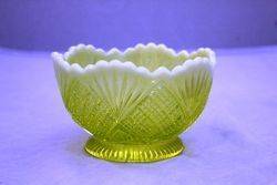 Victorian Uranium Glass Bowl