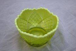 Victorian Uranium Glass Bowl