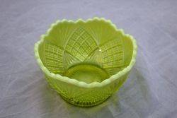 Victorian Uranium Glass Bowl