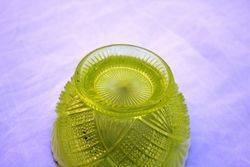 Victorian Uranium Glass Bowl