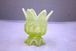 Victorian Vaseline Uranium Glass Bowl