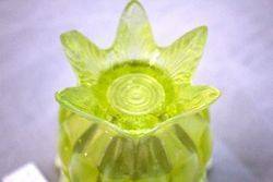 Victorian Vaseline Uranium Glass Bowl