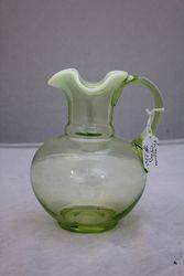 Victorian Vaseline Uranium Glass Jug