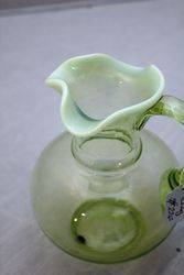 Victorian Vaseline Uranium Glass Jug