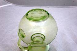 Victorian Vaseline Uranium Glass Jug