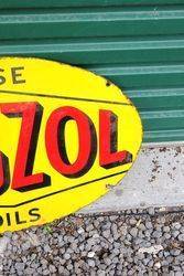 Vigzol Oils Double Sided Enamel Sign