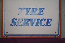 Viking Tyre Service Aluminium Advertising Sign  