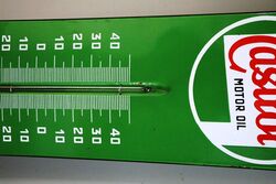Vintage 1950and39s Castrol Motor Oil Thermometer 