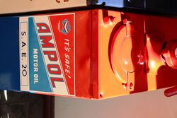 Vintage Ampol Hi Boy Motor Oil Garage Dispenser 