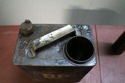 Vintage BPShell Duo Petrol Can with Shell Oil Can Insert
