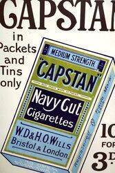 Vintage Capstan Navy Cut Pictorial Enamel Sign 