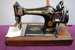 Vintage Cased Singer Portable Sewing Machine