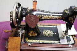 Vintage Cased Singer Portable Sewing Machine