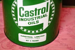 Vintage Castrol Z Industrial Oils 5lb Grease Tin