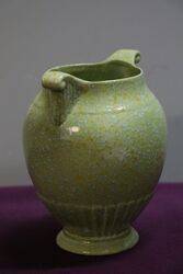 Vintage Crown Devon Speckle Green Vase 