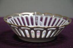 Vintage Dresden Porcelain Basket 