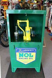 Vintage Duckhamand39s One Pump Oil Dispensing Cabinet 