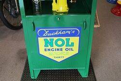 Vintage Duckhamand39s One Pump Oil Dispensing Cabinet 