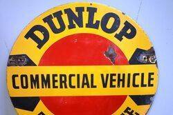 Vintage Dunlop Commercial Vehicle Tyre Service Double Sign 