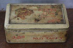 Vintage Fullerand39s Assorted Nut Taffy Toffee Tin 