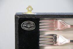 Vintage Kemp Bros Boxed Fish Knives and Forks Set 