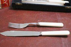 Vintage Kemp Bros Boxed Fish Knives and Forks Set 