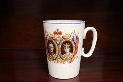 Vintage King George VI Queen Elizabeth II  Coronation Mug