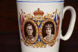 Vintage King George VI Queen Elizabeth II  Coronation Mug