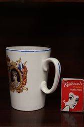 Vintage King George VI Queen Elizabeth II  Coronation Mug